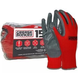 Grease Monkey Nitrile-Coated Work Gloves (15 pk.)- Large